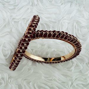 Women Jewelry Bracelet Bangles Fashion Gold Plated Set of 2 India 2.8 US L